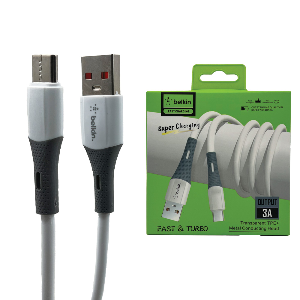 کابل شارژ Belkin مدل LDO-X120 3A تایپ سی